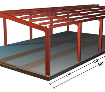 Skeleton of portable container